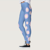 Daisy Pink Blue Leggings (Links)