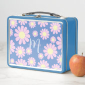 Daisy Pink Blue Metall Brotdose (Beispiel)