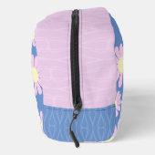 Daisy Pink Blue Print Cut Nähtasche Waschbeutel (Rechts)