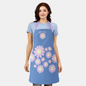 Daisy Pink Blue Schürze (Getragen)