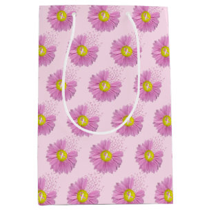 Daisy Pink Breast Cancour Survivor Ribbons Mittlere Geschenktüte