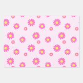 Daisy Pink Geschenkpapier Set (Vorderseite 2)