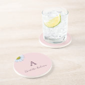 Daisy Pink Getränkeuntersetzer (Seite)