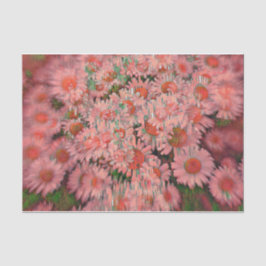 Daisy Pink Green Boho Hippie Vintage Blumenkunst Seidenpapier