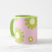 Daisy Pink Green Tasse (Vorderseite Links)
