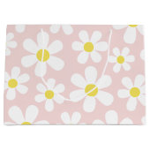 Daisy Pink Große Geschenktüte (Vorderseite)