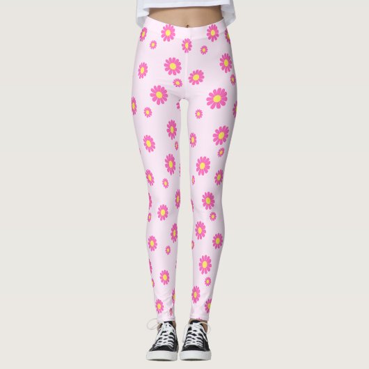 Daisy Pink Leggings (Vorderseite)
