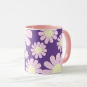 Daisy Pink Lila Tasse (VorderseiteRechts)