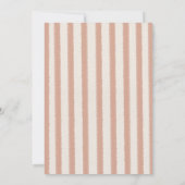 Daisy Pink Striped Niedlich Kleines Gosling Baby D Einladung (Rückseite)