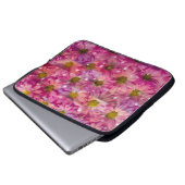 Daisy Pink Weave Laptopschutzhülle (Vorne Knopf)