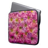 Daisy Pink Weave Laptopschutzhülle (Vorderseite Links)
