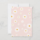 Daisy pink wild one Girl 1. Geburtstag Danke (Rückseite)