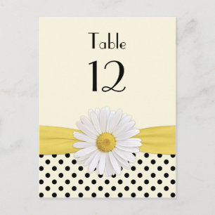 Daisy Polka Dot Besondere Anlass Table Card Postkarte