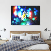 Daisy Pop 3-Panel-Wrapped Canvas Leinwanddruck (Insitu (Schlafzimmer))