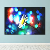Daisy Pop 3-Panel-Wrapped Canvas Leinwanddruck (Insitu (Holzboden))