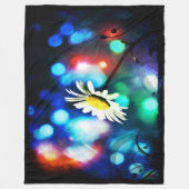 Daisy Pop Art Fleecedecke (Vorderseite)