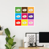 daisy Pop Art Poster AB 8.99 (Heimbüro)