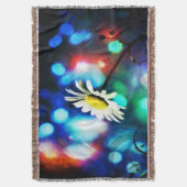 Daisy Pop Art Throw Blanket Decke (Vorderseite Vertikal)