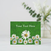 Daisy postcard template postkarte (Stehend Vorderseite)