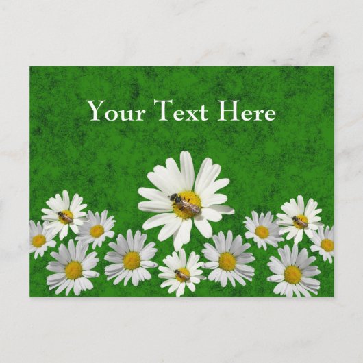 Daisy postcard template postkarte (Vorderseite)
