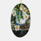 "Daisy Pot" Blumendekoration Keramikornament (Rechts)