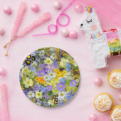 Daisy ,Primrose, Daffodil Flowers Pappteller (Party)