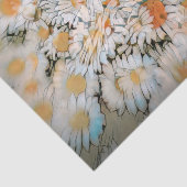 Daisy Print White Blumen Art Decoupage Seidenpapier (Ausschnitt)