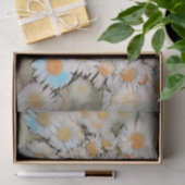 Daisy Print White Blumen Art Decoupage Seidenpapier (Geschenk)