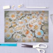 Daisy Print White Blumen Art Decoupage Seidenpapier (Handwerk)