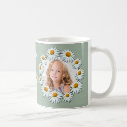 Daisy-Rahmen, Hinzufügen von Foto und Text Kaffeetasse (Rechts)