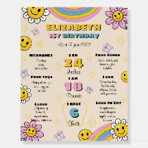Daisy Rainbow Erster Geburtstag Meilensteine Unter