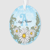 Daisy-Rand-Monogramm Ornament (Vorderseite)