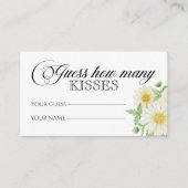 Daisy rät, wie viele Küsse Bridgame Begleitkarte (Vorderseite)