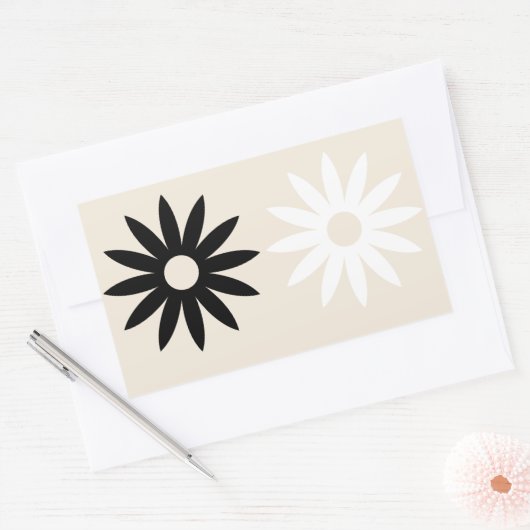 Daisy Rectangle Sticker (Umschlag)