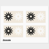 Daisy Rectangle Sticker (Blatt)