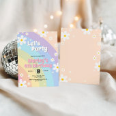 Daisy Retro Birthday Einladung
