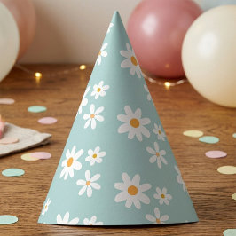 Daisy Retro birthday party hats Partyhütchen