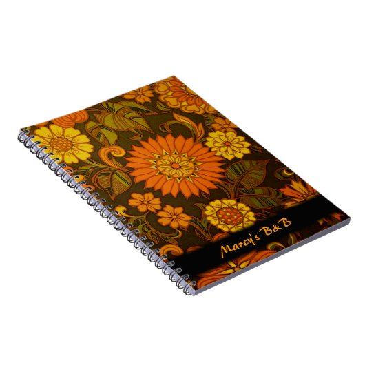 Daisy Retro Print Custom Notebooks Notizblock (Rechte Seite)