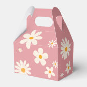 Daisy Retro rosa Wüste Baby Dusche boho Geschenkschachtel (Rückseite)