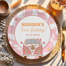 Daisy & Retro Van Pastel Groovy 1. Geburtstag