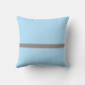 Daisy Ribbon Blue Wedding Anniversary Throw Kissen (Rückseite)