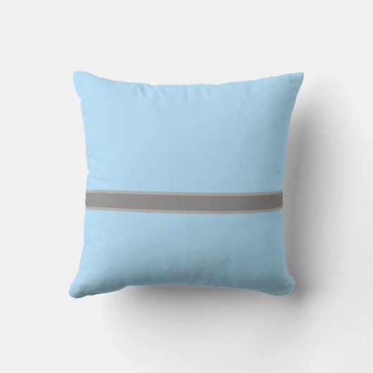 Daisy Ribbon Blue Wedding Anniversary Throw Kissen (Rückseite)