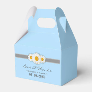 Daisy Ribbon - Danke Gastgeschenk Hochzeit Box - B Geschenkschachtel