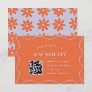 Daisy RSVP mit QR-Code Karte
