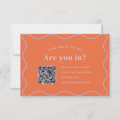 Daisy-RSVP mit QR-Code RSVP Karte (Vorderseite)