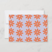 Daisy-RSVP mit QR-Code RSVP Karte (Rückseite)