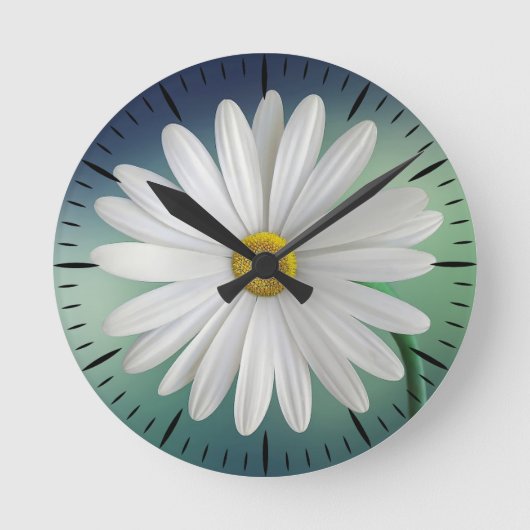 Daisy Runde Wanduhr (Vorderseite)