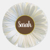 Daisy Runder Aufkleber (Vorderseite)