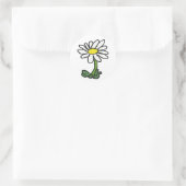 Daisy Runder Aufkleber (Tasche)