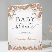 Daisy Rustic Baby in Blütendusche Geschlecht neutr Einladung